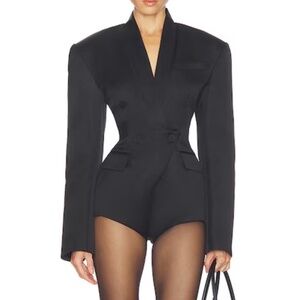 Carmina Romper in Black Camila Coelho